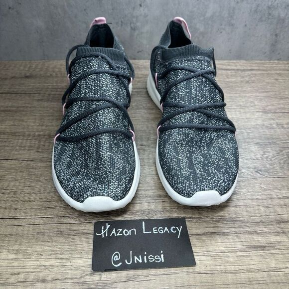 Adidas~Women's~Ultimafusion Slip-On Laced~Pink/Gray Marled Athletic Shoes~ Size - Picture 3 of 7